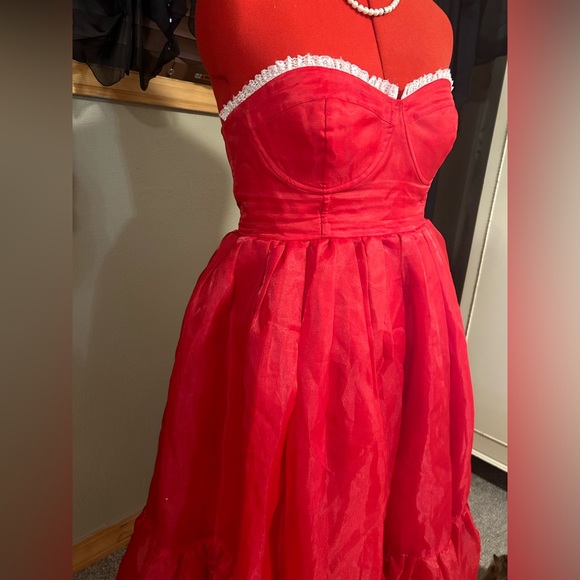 Red Corset Dress Selkie XXL *Rare* - Picture 12 of 16
